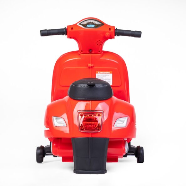 Detská elektrická motorka Baby Mix Vespa červená – Obrázok 5