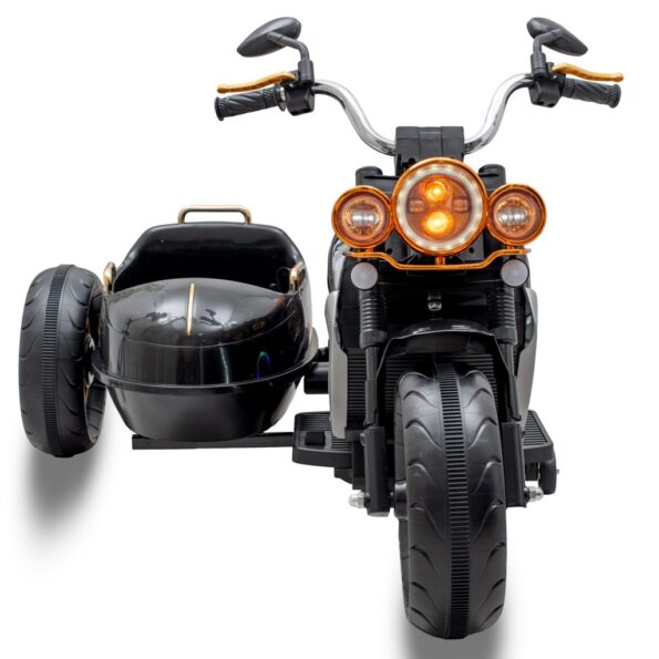 Detská elektrická motorka SideCar Baby Mix čierna – Obrázok 2