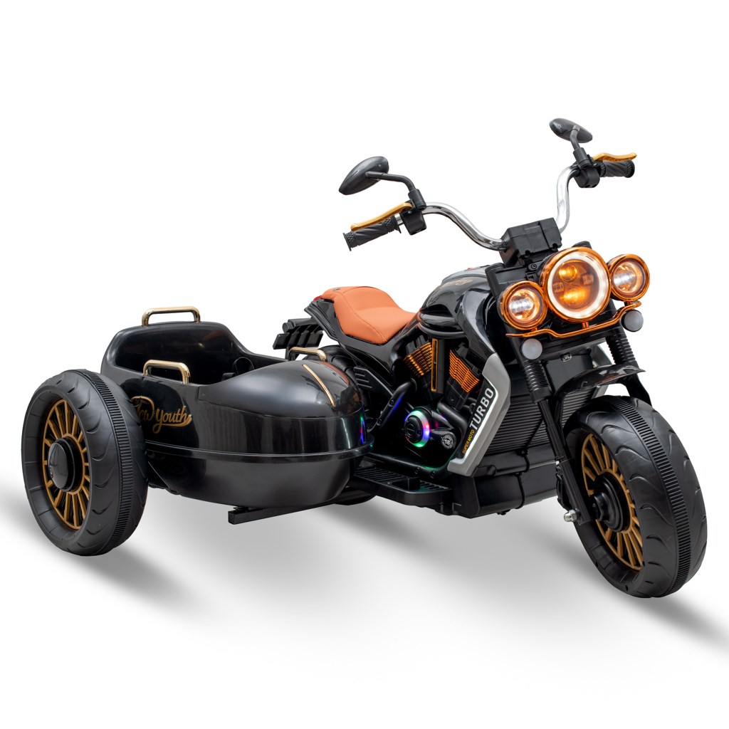 Detska-elektricka-motorka-SideCar-Baby-Mix-cierna Detská elektrická motorka SideCar Baby Mix čierna – Obrázok 1