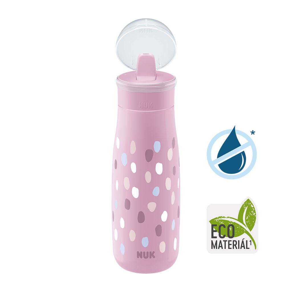 Detska-flasa-NUK-Mini-Me-Flip-450-ml-12-m.-pink Detská fľaša NUK Mini-Me Flip 450 ml (12+ m.) pink – Obrázok 1