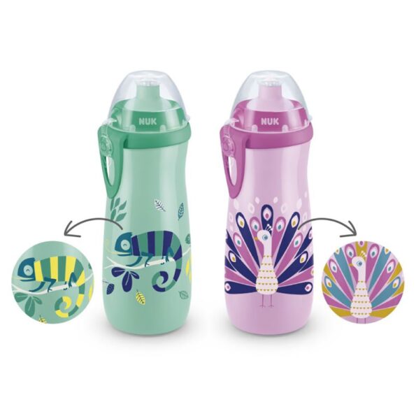 Detská fľaša NUK Sports Cup Chameleon  450 ml – Obrázok 2