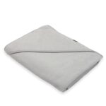 Detská froté osuška s kapuckou New Baby BASIC 100x100 sivá – Obrázok 4