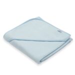 Detská froté osuška s kapuckou New Baby BASIC 80x80 modrá – Obrázok 3