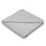 Detská froté osuška s kapuckou New Baby BASIC 80x80 sivá – Obrázok 3
