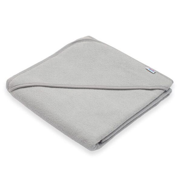 Detská froté osuška s kapuckou New Baby BASIC 80x80 sivá – Obrázok 3