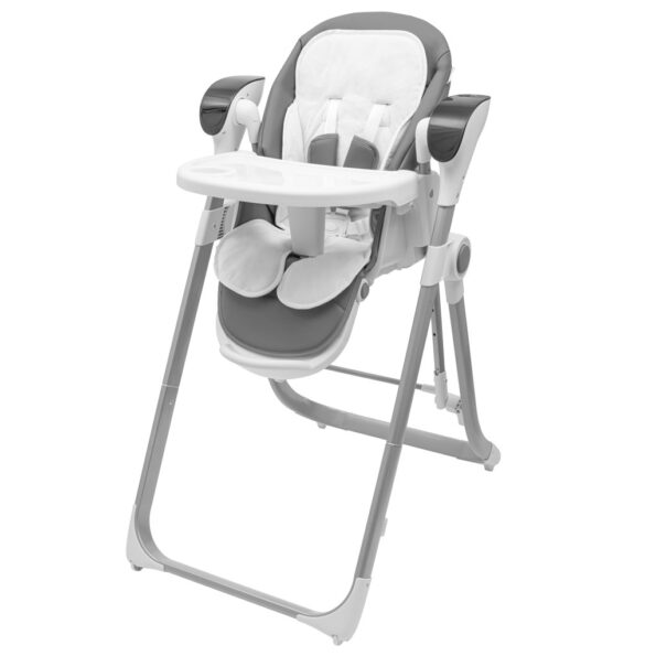 Detská jedálenská stolička 2v1 pre deti SMART New Baby grey – Obrázok 2