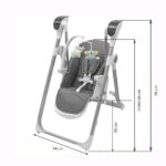 Detská jedálenská stolička 2v1 pre deti SMART New Baby grey – Obrázok 12