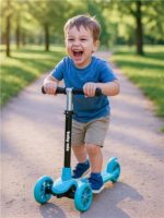 Detská kolobežka Baby Mix Prime modrá – Obrázok 6