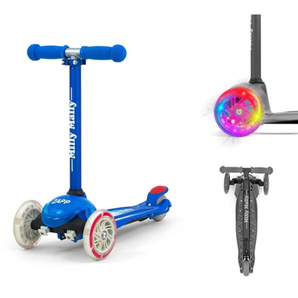 Detská kolobežka Milly Mally Scooter Zapp deep blue – Obrázok 3