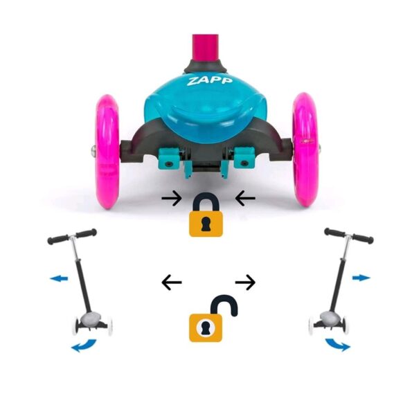 Detská kolobežka Milly Mally Scooter Zapp green – Obrázok 5