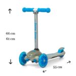 Detská kolobežka Milly Mally Scooter Zapp grey – Obrázok 2