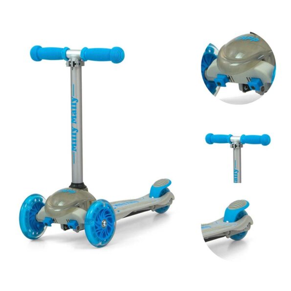 Detská kolobežka Milly Mally Scooter Zapp grey – Obrázok 4