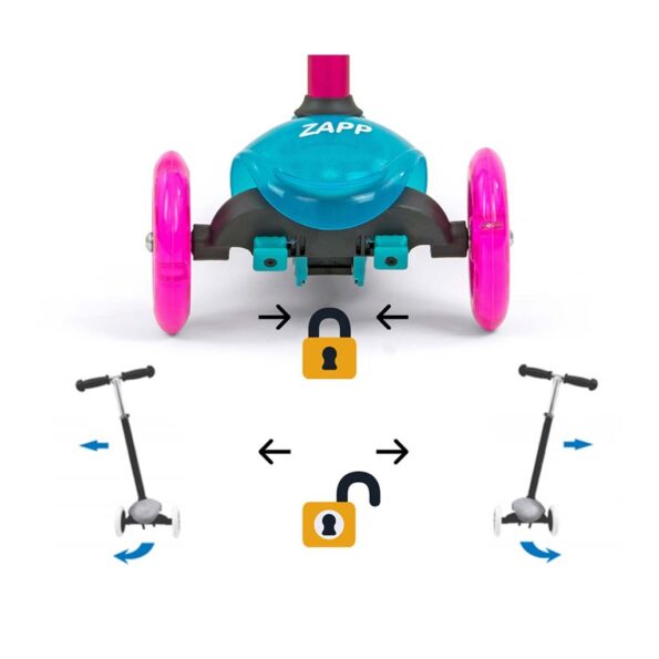 Detská kolobežka Milly Mally Scooter Zapp grey – Obrázok 5
