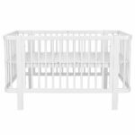 Detská oválna postieľka Klára New Baby biela – Obrázok 4
