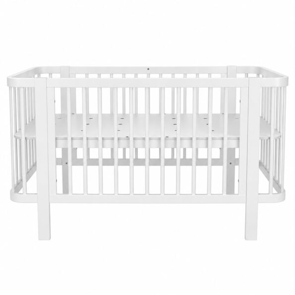 Detská oválna postieľka Klára New Baby biela – Obrázok 4