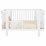 Detská oválna postieľka Klára New Baby biela – Obrázok 6