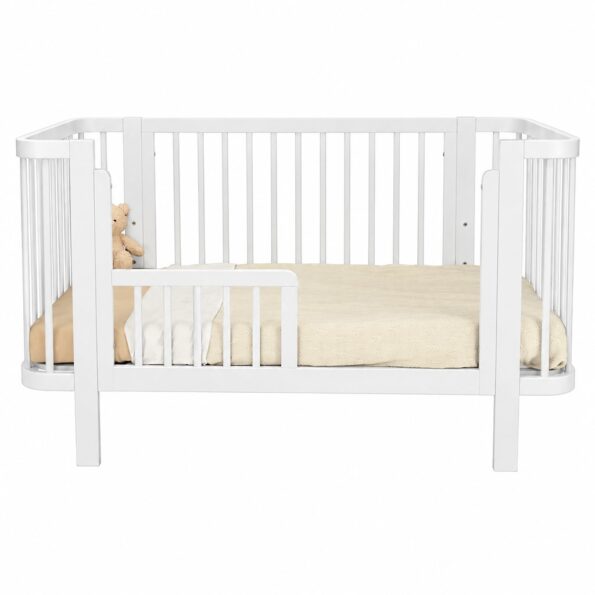 Detská oválna postieľka Klára New Baby biela – Obrázok 6