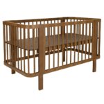 Detská oválna postieľka Klára New Baby orechová – Obrázok 2