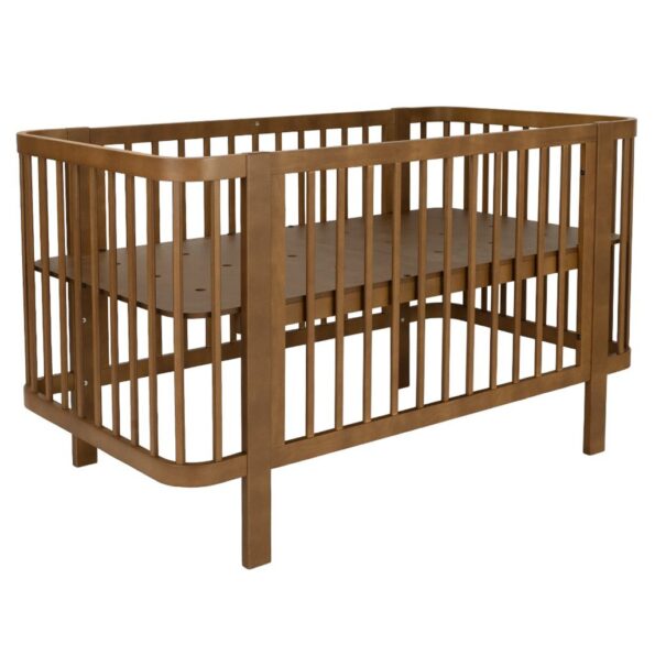 Detská oválna postieľka Klára New Baby orechová – Obrázok 2