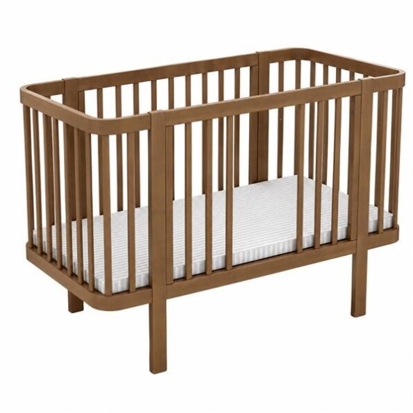 Detská oválna postieľka Klára New Baby orechová – Obrázok 12