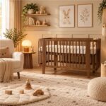 Detská oválna postieľka Klára New Baby orechová