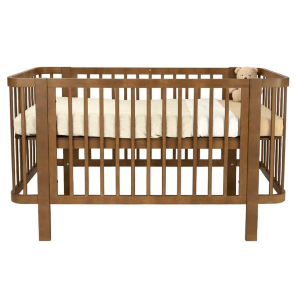 Detská oválna postieľka Klára New Baby orechová – Obrázok 4