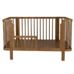 Detská oválna postieľka Klára New Baby orechová – Obrázok 8