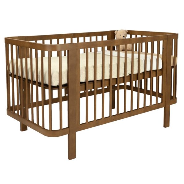 Detská oválna postieľka Klára New Baby orechová – Obrázok 10