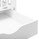 Detská postieľka New Baby BASIC so sťahovacou bočnicou a šuplíkom biela – Obrázok 7