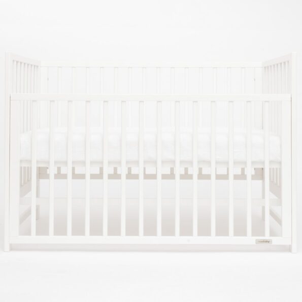 Detská postieľka New Baby BASIC so sťahovacou bočnicou biela – Obrázok 3