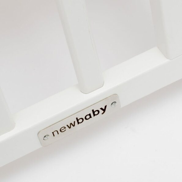 Detská postieľka New Baby BASIC so sťahovacou bočnicou biela – Obrázok 8