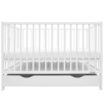 Detská postieľka so šuplíkom New Baby BASIC biela – Obrázok 3