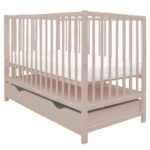 Detská postieľka so šuplíkom New Baby BASIC kašmírová – Obrázok 2