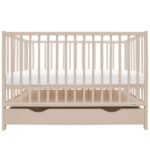 Detská postieľka so šuplíkom New Baby BASIC kašmírová – Obrázok 3