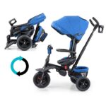 Detská trojkolka 6v1 Milly Mally Stanley navy-black – Obrázok 7