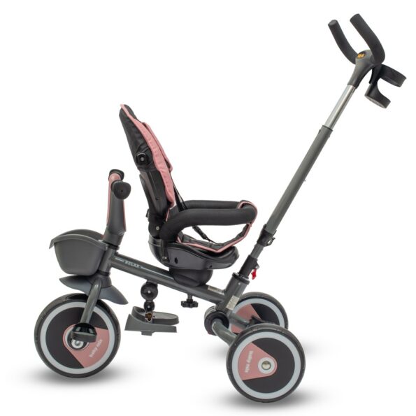 Detská trojkolka Baby Mix 5v1 RELAX 365° ružová – Obrázok 3