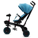 Detská trojkolka Baby Mix Peony EVA modrá – Obrázok 5