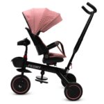 Detská trojkolka Baby Mix Peony EVA ružová – Obrázok 4
