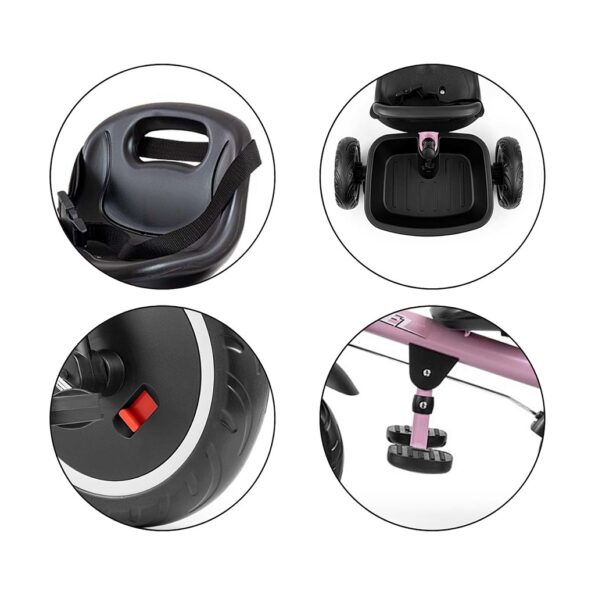 Detská trojkolka Milly Mally Axel pink – Obrázok 9