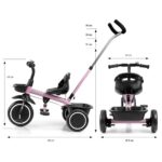 Detská trojkolka Milly Mally Axel pink – Obrázok 10
