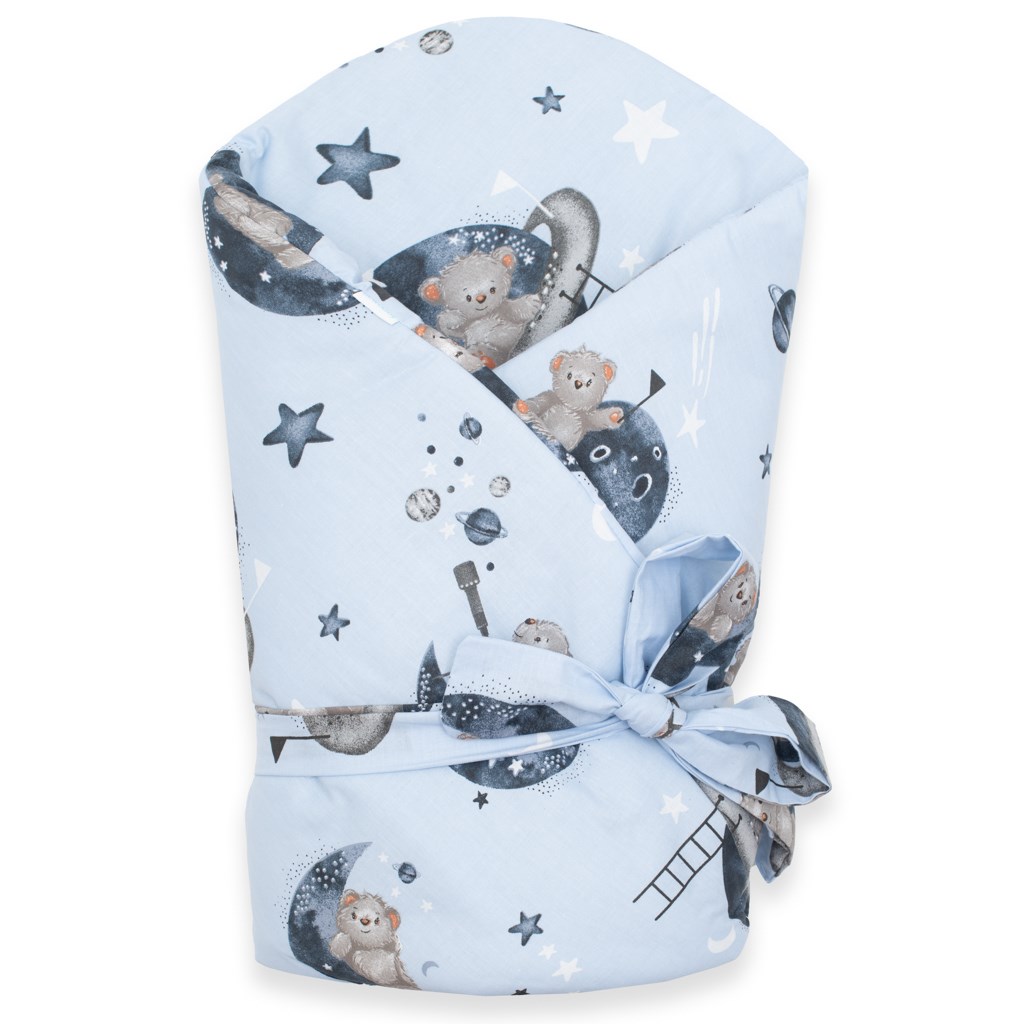 Detska-zavinovacka-New-Baby-Teddy-bear-in-space-80x80-cm Detská zavinovačka New Baby Teddy bear in space 80x80 cm – Obrázok 1