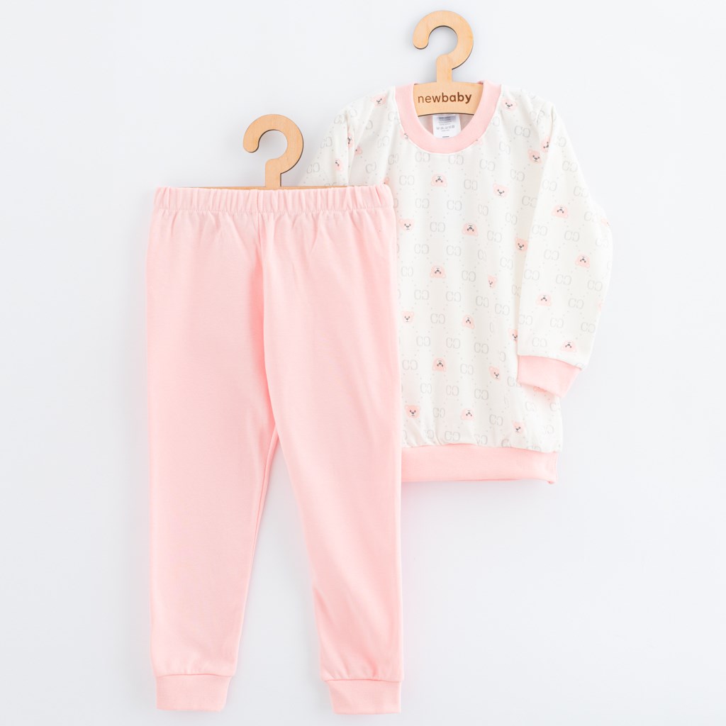 Detske-bavlnene-pyzamko-New-Baby-pink-bear-velkost-128134 Detské bavlnené pyžamko New Baby pink bear, veľkosť 128/134 – Obrázok 1