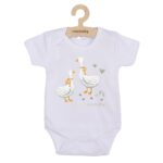 Detské body s potlačou New Baby Husičky - krátky rukáv, veľkosť 74 (6-9m) – Obrázok 3