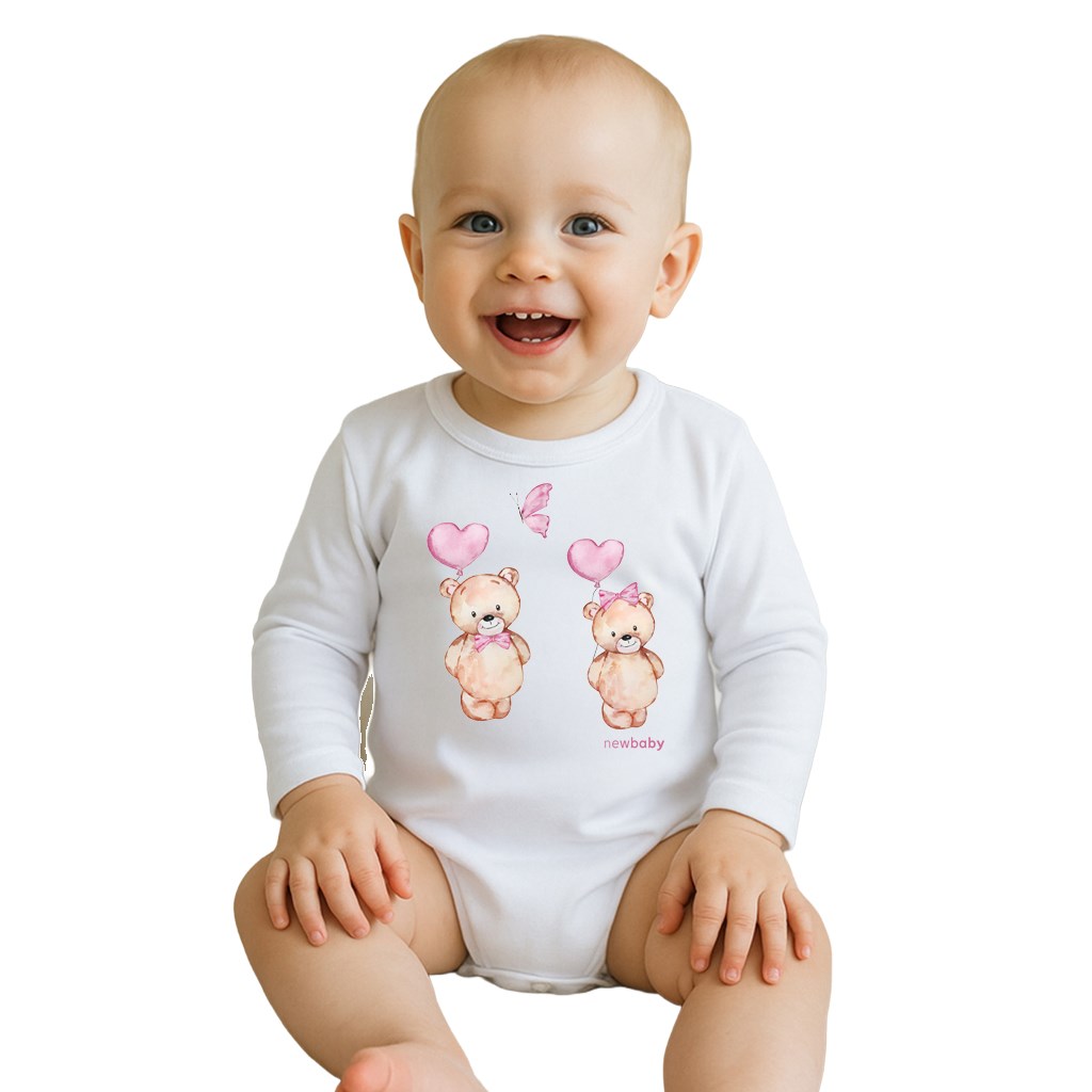 Detske-body-s-potlacou-New-Baby-Love-Bears-velkost-62-3-6m Detské body s potlačou New Baby Love Bears, veľkosť 62 (3-6m) – Obrázok 1