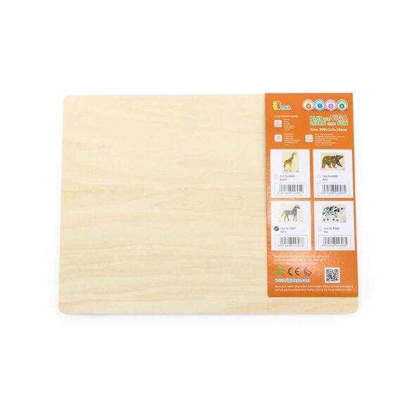 Detské drevené puzzle s úchytmi Montessori Viga Koník – Obrázok 3