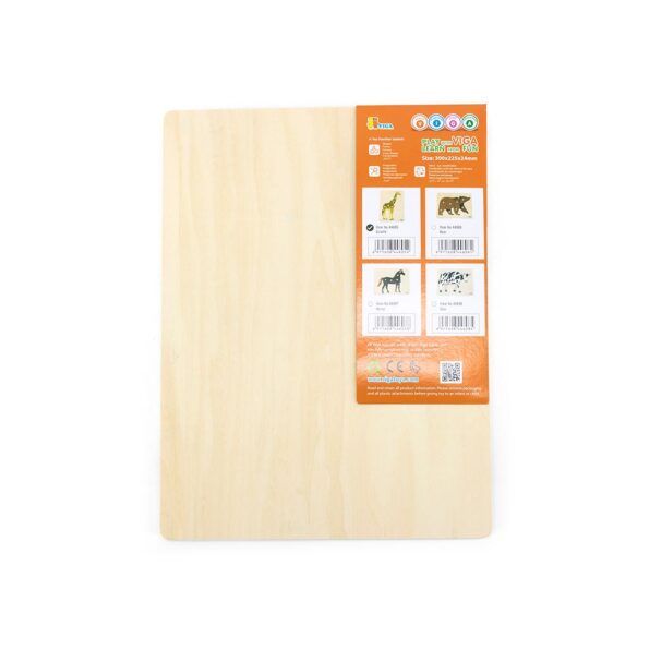 Detské drevené puzzle s úchytmi Montessori Viga Žirafa – Obrázok 3