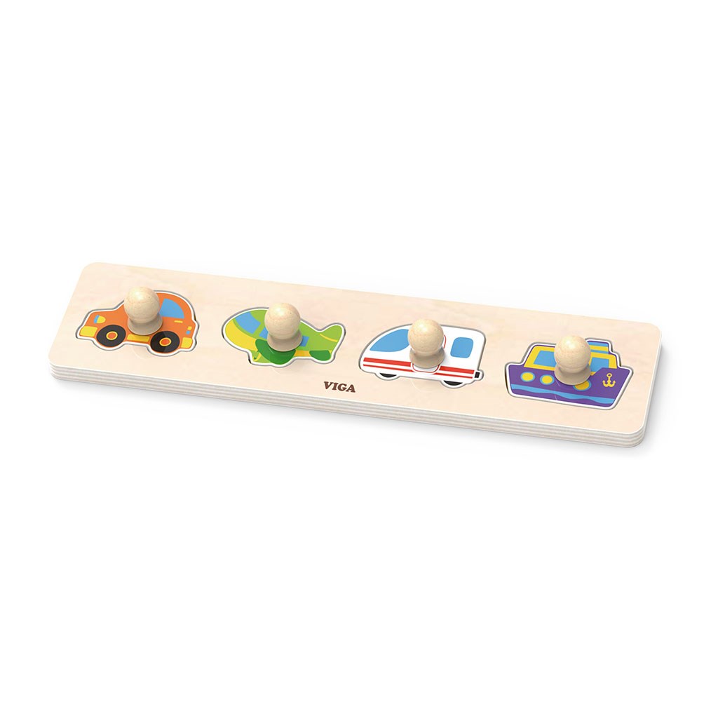 Detske-drevene-puzzle-s-uchytmi-Viga-Transport Detské drevené puzzle s úchytmi Viga Transport – Obrázok 1