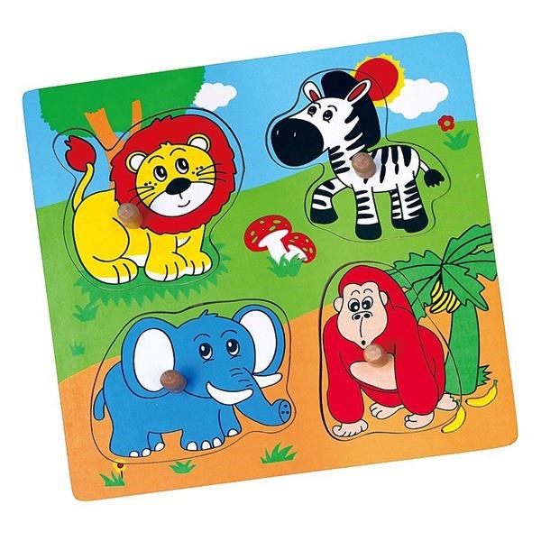 Detske-drevene-puzzle-s-uchytmi-Viga-ZOO Detské drevené puzzle s úchytmi Viga ZOO – Obrázok 1