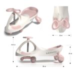 Detské gravitačné odrážadlo Gravity Milly Mally cream pink – Obrázok 8