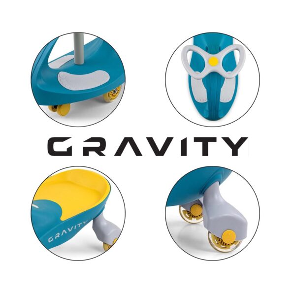 Detské gravitačné odrážadlo Gravity Milly Mally green yellow – Obrázok 10